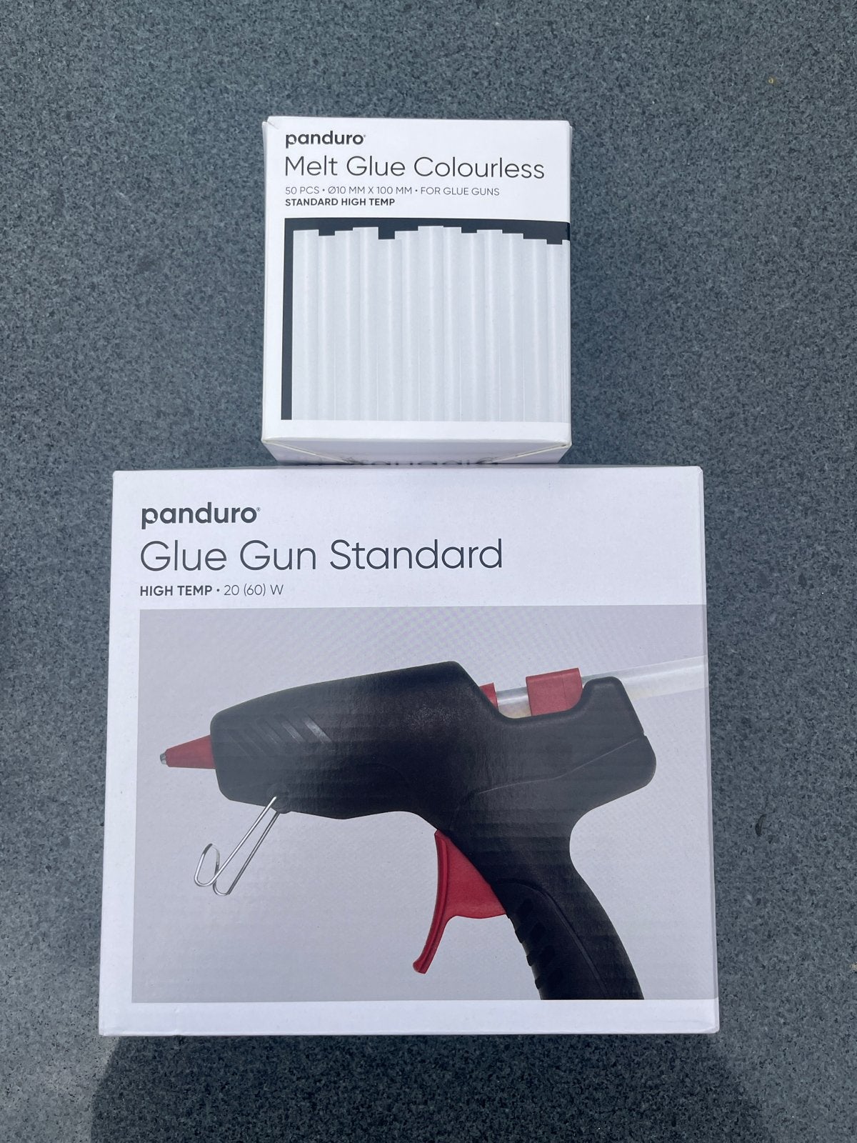 Panduro Lijmpistool met lijmsticks - Nieuw, Zwart, Overige thema's, Gereedschap of Toebehoren, Nieuw