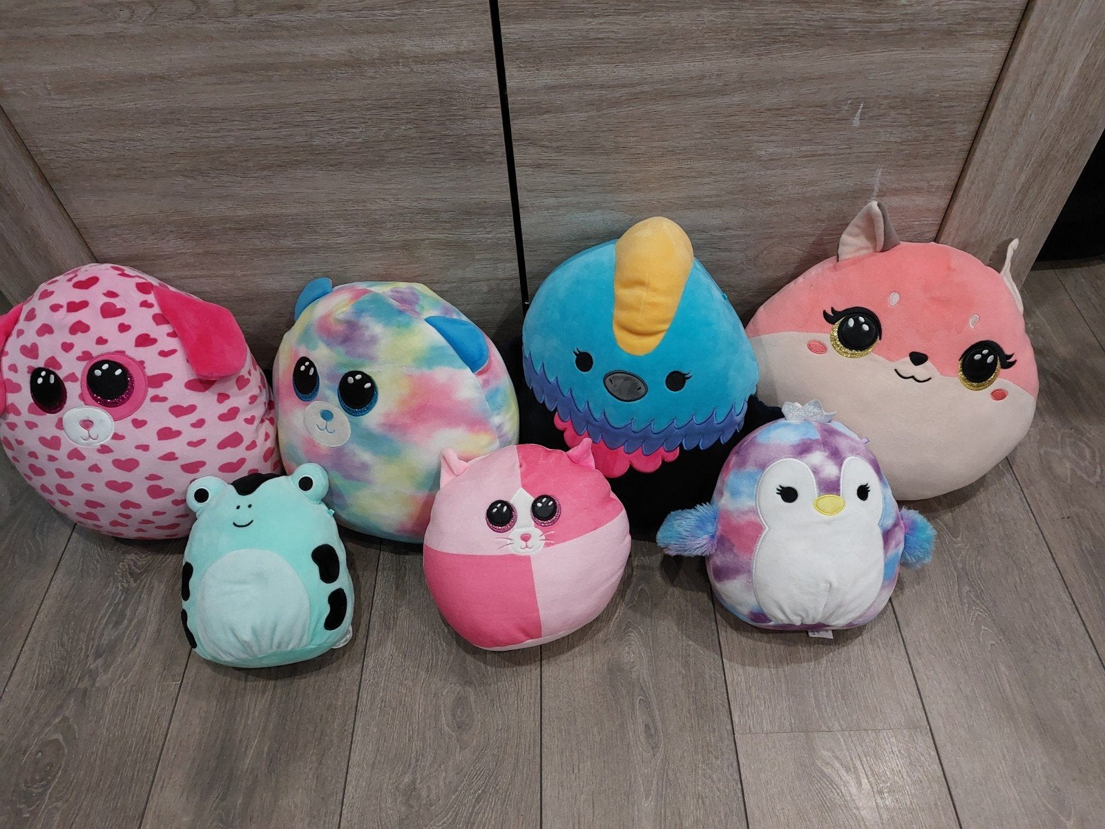 7 Squishmallow knuffels, Ophalen of Verzenden, Zo goed als nieuw, Overige typen
