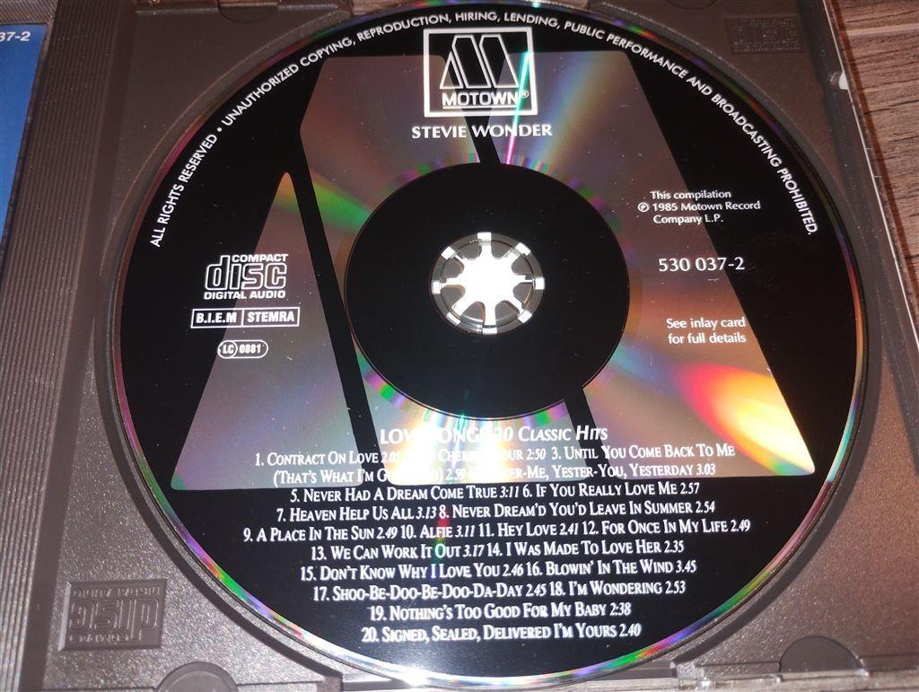 Stevie Wonder - Love Songs: 20 Classic Hits, Ophalen of Verzenden, Zo goed als nieuw