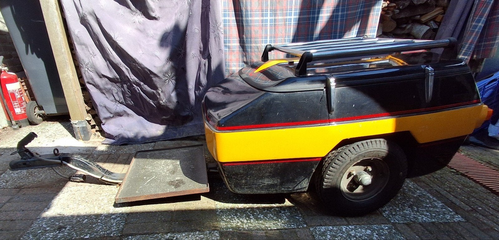 Ezs bagage aanhanger voor motor/auto, Ophalen