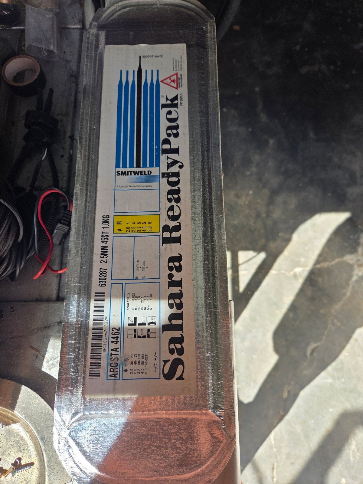 Smitweld Sahara ReadyPack lasstaven 2.5mm 1.0KG, Ophalen, Nieuw, Elektroden