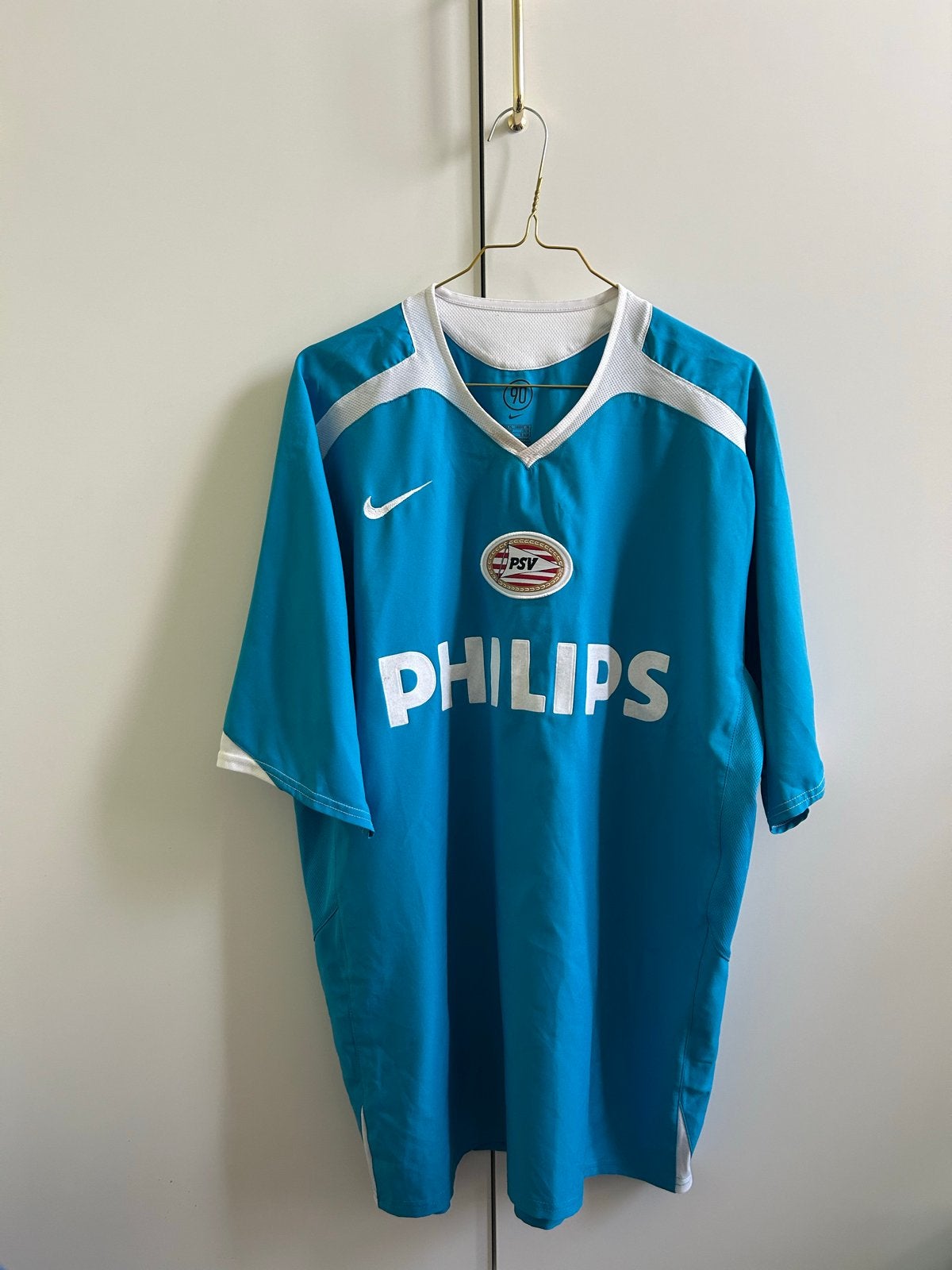 Uniek PSV Voetbalshirt Nike Philips 2005/2006 Turquoise XL, Meerkleurig, Maat 56/58 (XL), Ophalen of Verzenden, Voetbal