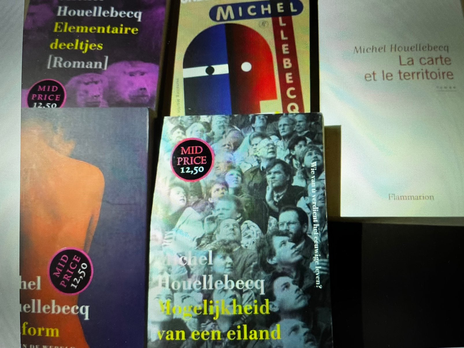5x boek roman MICHEL HOUELLEBECQ 4x NL en 1x FR., Ophalen of Verzenden, Zo goed als nieuw
