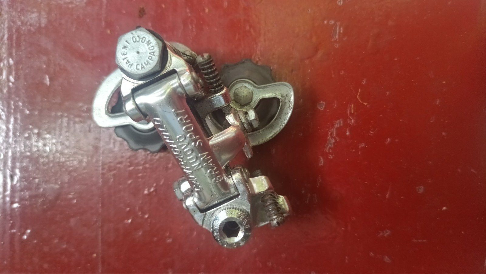 Campagnolo nuovo gran sport achterderailleur racefiets, Fietsen en Brommers, Fietsonderdelen, Gebruikt, Campagnolo, Staal, Ophalen of Verzenden