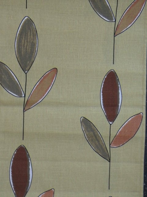 Vintage lap stof lichtgroen met bladeren Zweeds design NIEUW, Nieuw, Ophalen of Verzenden, 30 tot 120 cm, Katoen
