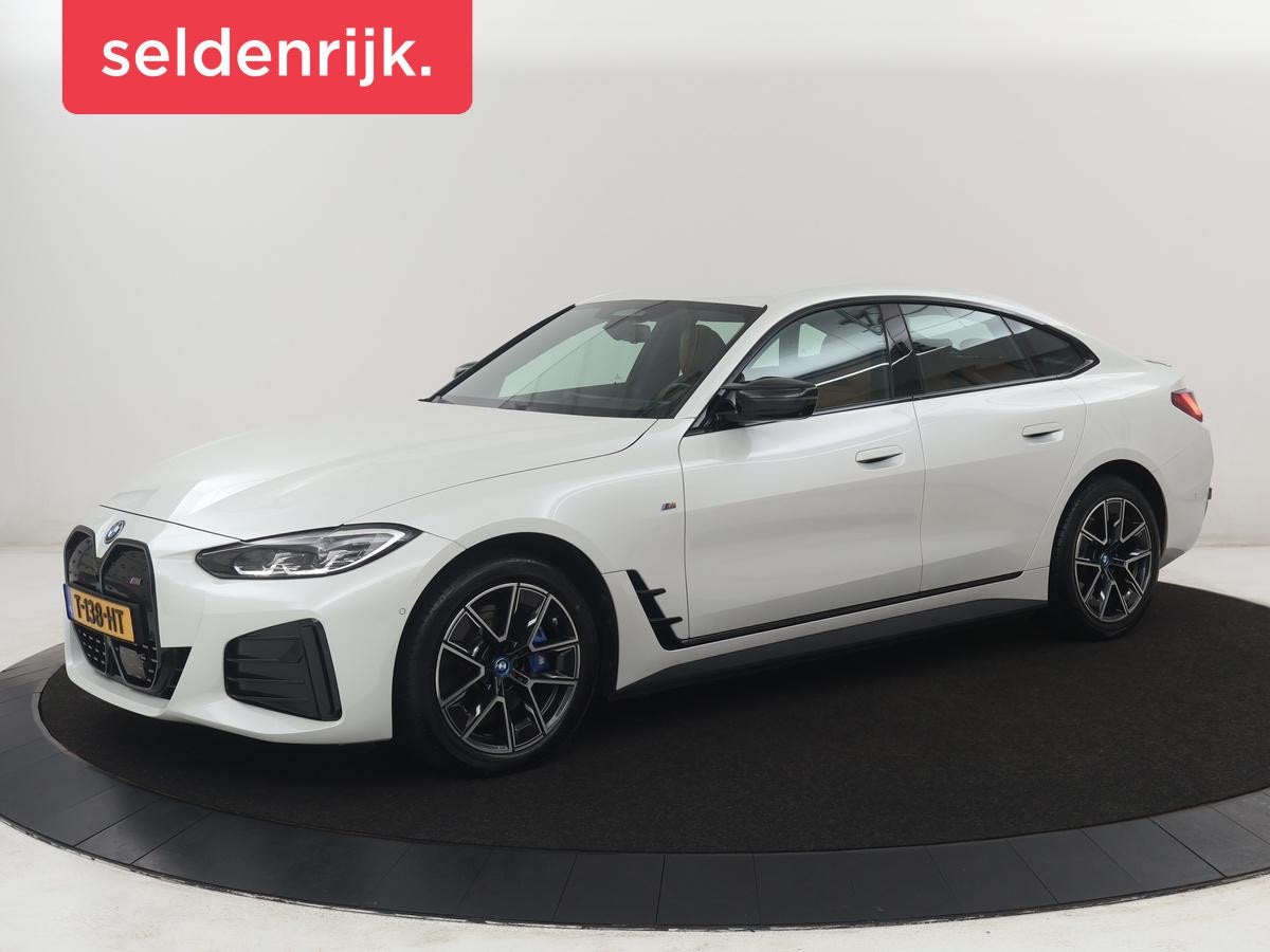 BMW i4 M50 High Executive 84 kWh | SOH 94.5% | Leder | Adapt, Automatische klimaatregeling, 110 €/maand, Wit, 2190 kg