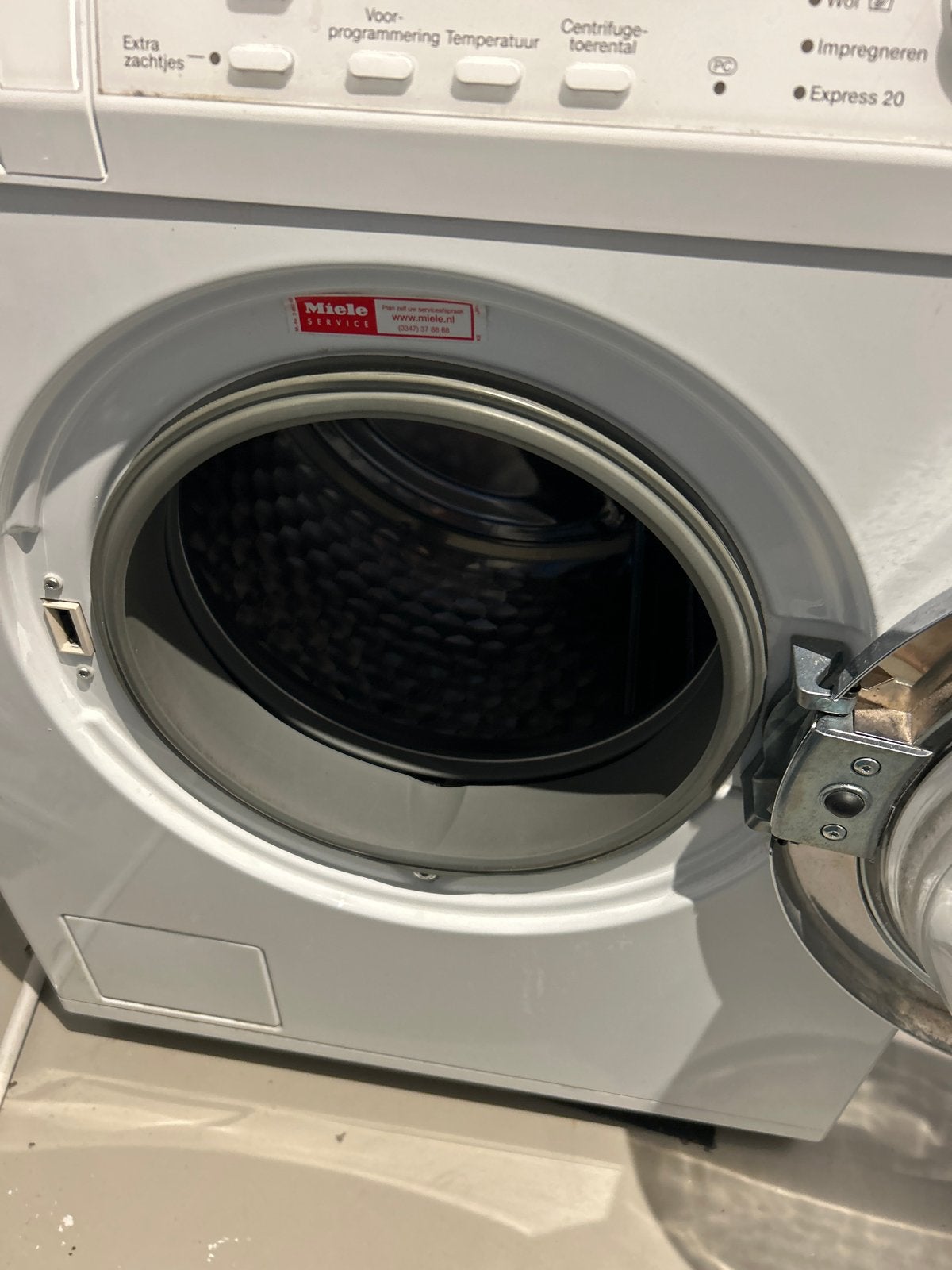 Miele W5821 Wasmachine en T8423C Droger Set, 6 tot 8 kg, Gebruikt, Ophalen of Verzenden, Voorlader