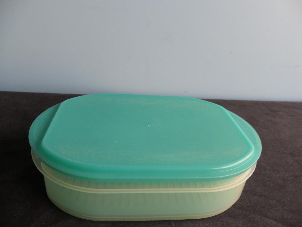 Kaasdoos Tupperware, Huis en Inrichting, Keuken | Tupperware, Ophalen of Verzenden, Zo goed als nieuw, Groen, Bak of Kom