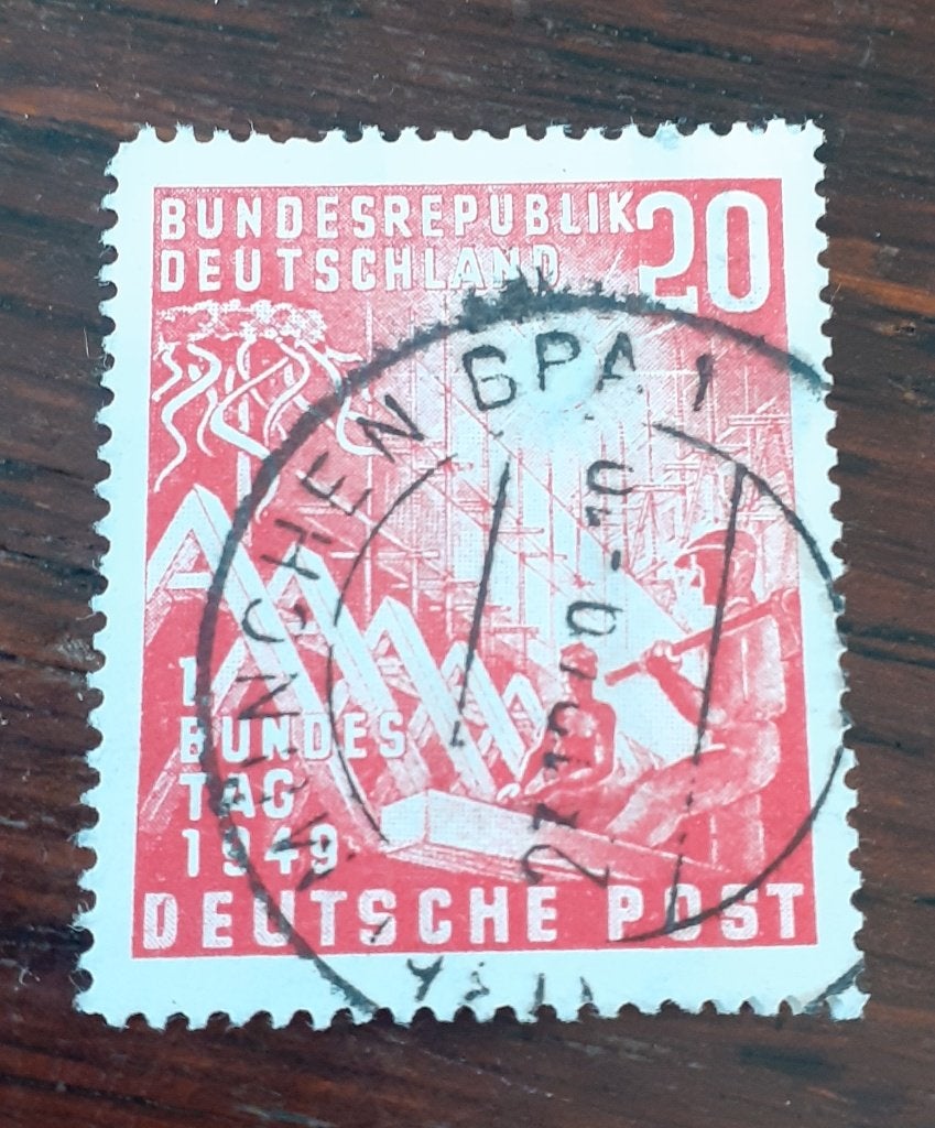 BRD, mi 112, bieden vanaf € 2,50, Postzegels en Munten, Postzegels | Europa | Duitsland, Verzenden, BRD, Gestempeld