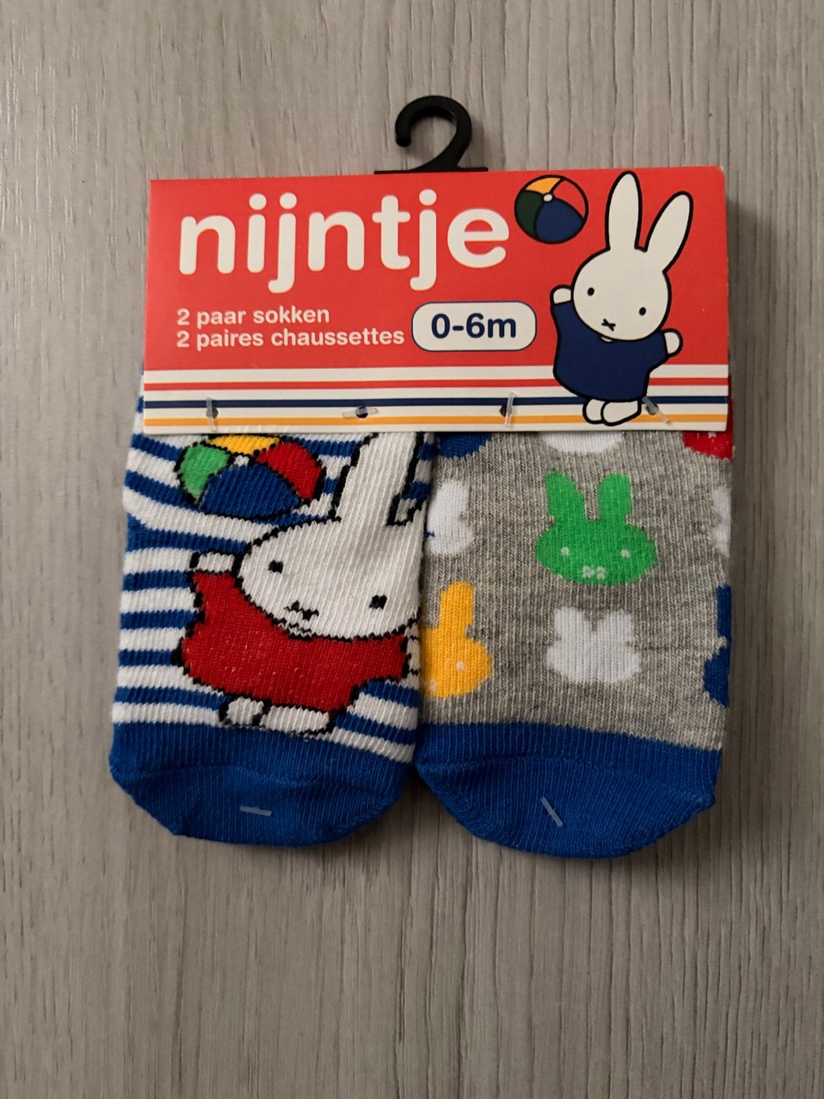Nijntje babysokjes 0-6 maanden - 2 paar, Ophalen of Verzenden, Nieuw, Jongetje of Meisje, Sokjes