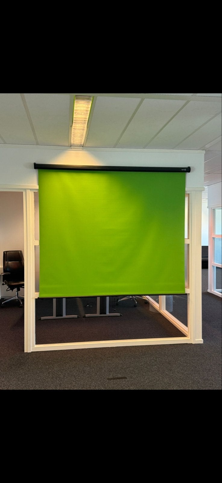 2 Oprolbare Greenscreens voor Video en Fotografie, Audio, Tv en Foto, Projectieschermen, Ophalen, Handmatig, Gebruikt