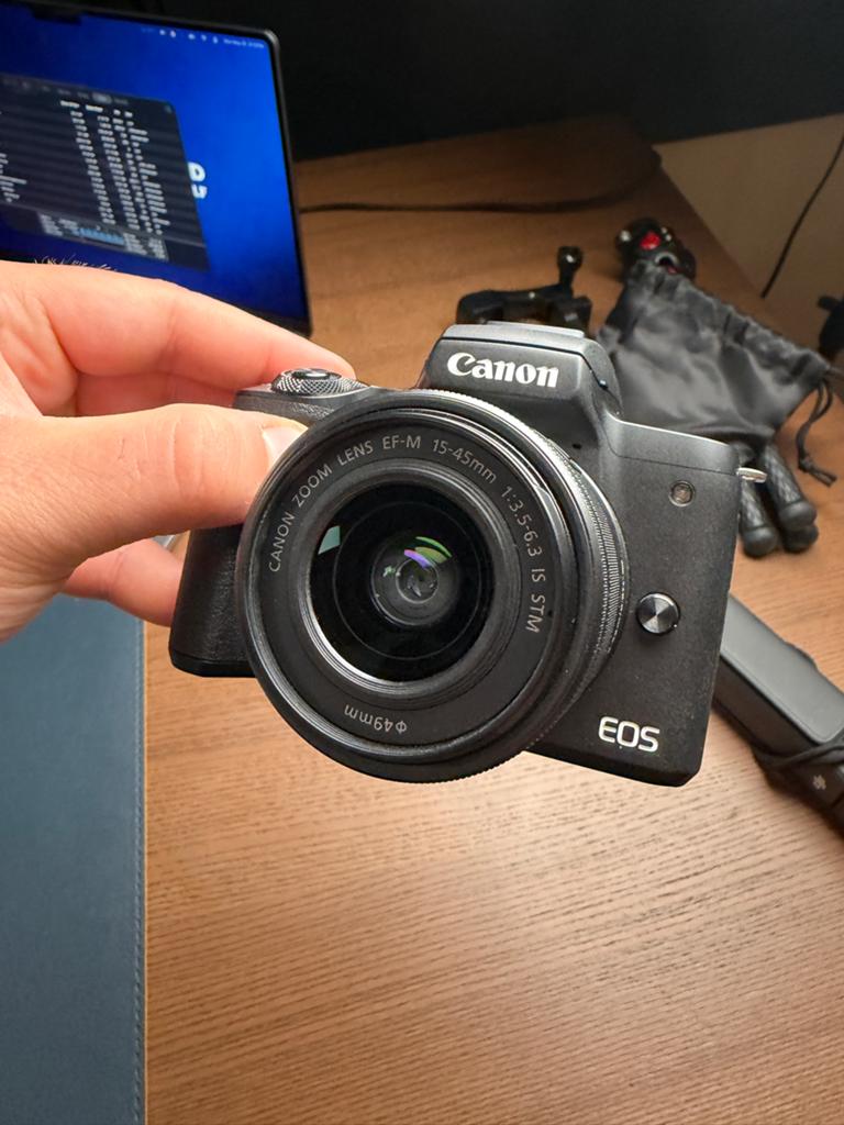 Canon EOS M50 Mark II systeemcamera met 15-45mm lens, Audio, Tv en Foto, Fotocamera's Digitaal, Canon, Compact, Ophalen of Verzenden