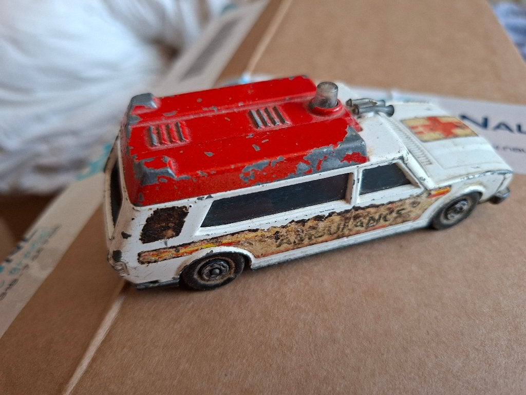 MATCHBOX SPEED KINGS K-49 Ambulance Lesney Products 1974, Hobby en Vrije tijd, Modelauto's | Overige schalen, Ophalen of Verzenden