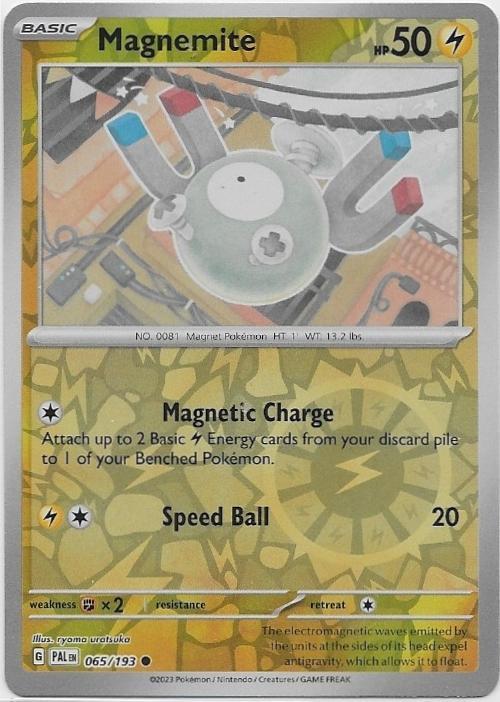 Paldea Evolved,  Magnemite [reverse] 65/193, Verzenden, Nieuw, Losse kaart
