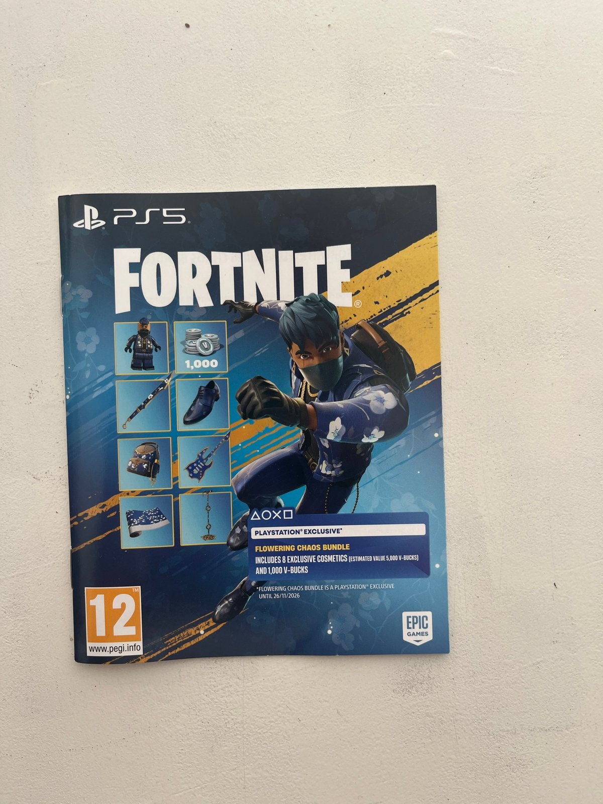 Fortnite Flowering Chaos Bundle PS5 - Nieuw, Online, Shooter, Nieuw, Ophalen of Verzenden