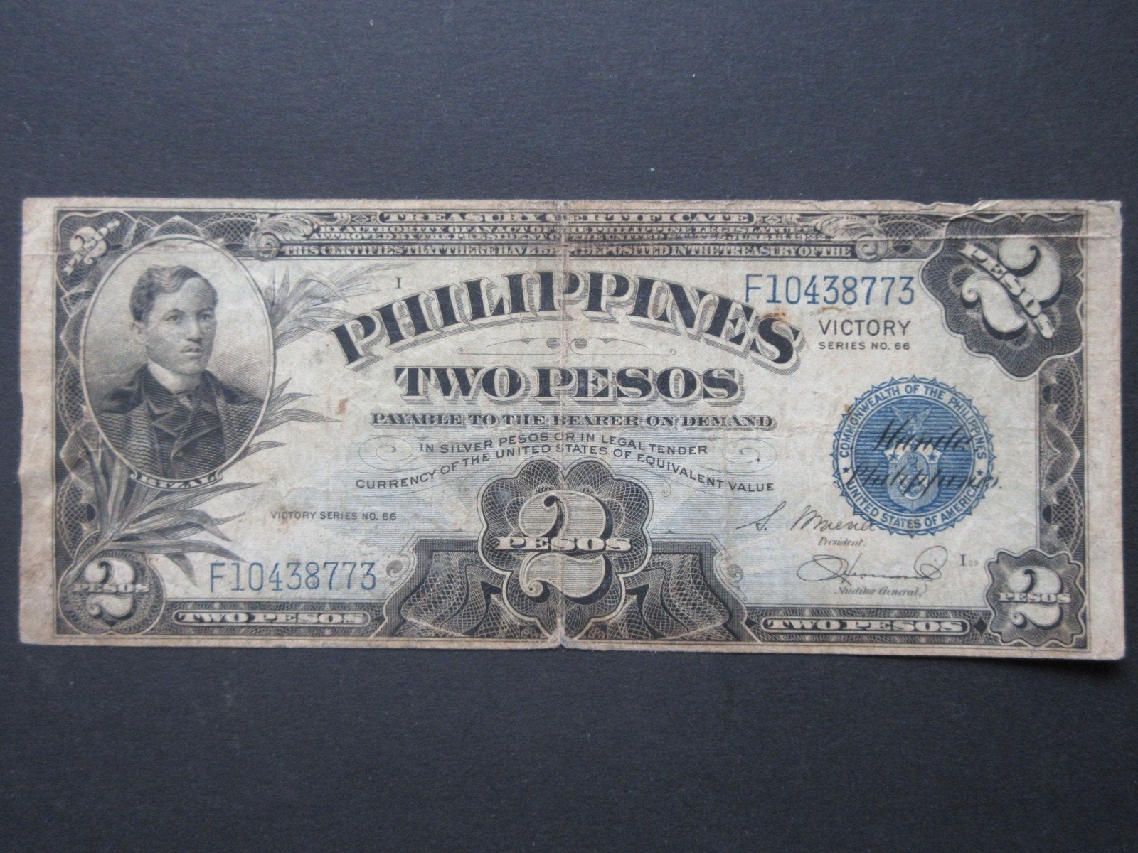 2 Pesos 1944 Filipijnen VICTORY WW2, Verzenden, Zuidoost-Azië, Los biljet
