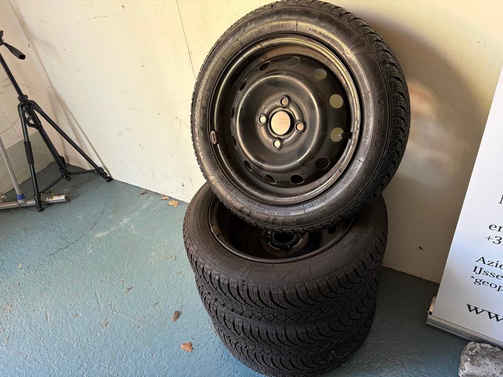 Winterset stalen velgen Kia Picanto 2012 - 14 inch, Ophalen, Geenidee123@hotmail.com, Gebruikt, 155 mm