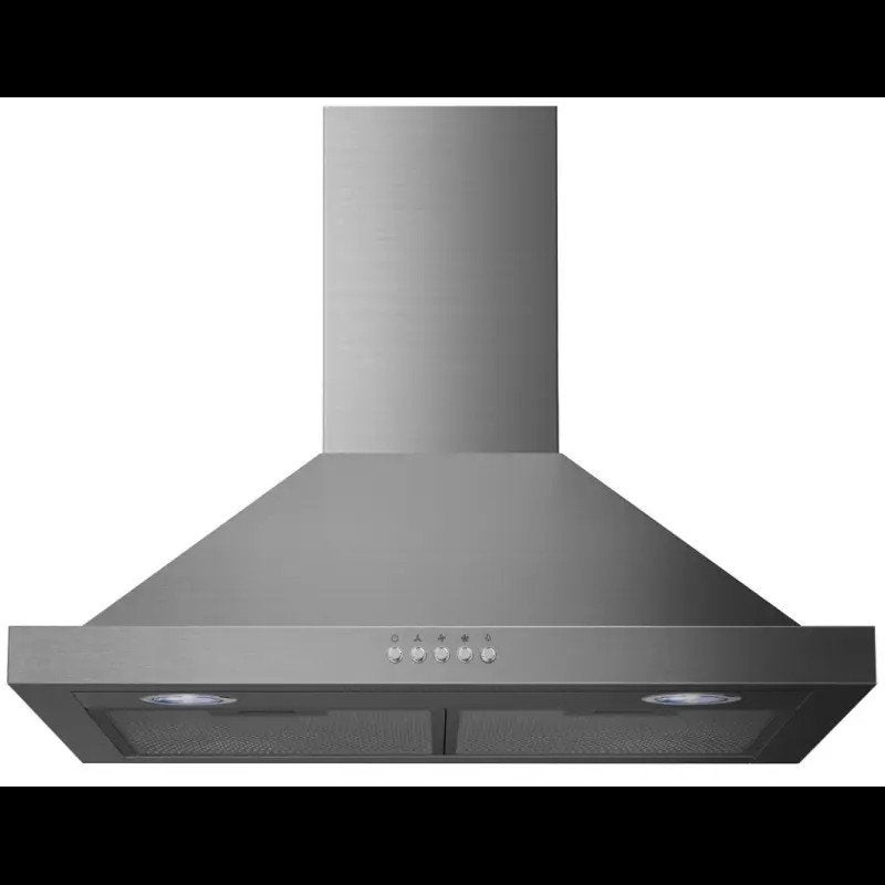 Exquisit KH62-3INOX Wandschouwkap 2 - RVS, Energieklasse B, Gebruikt, Ophalen of Verzenden, Vrijstaand, Motor
