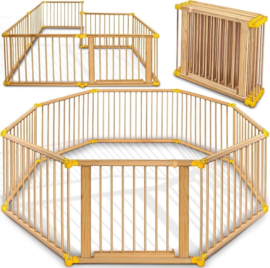 Houten box/speelhek voor baby's en kinderen, Ophalen, Zo goed als nieuw