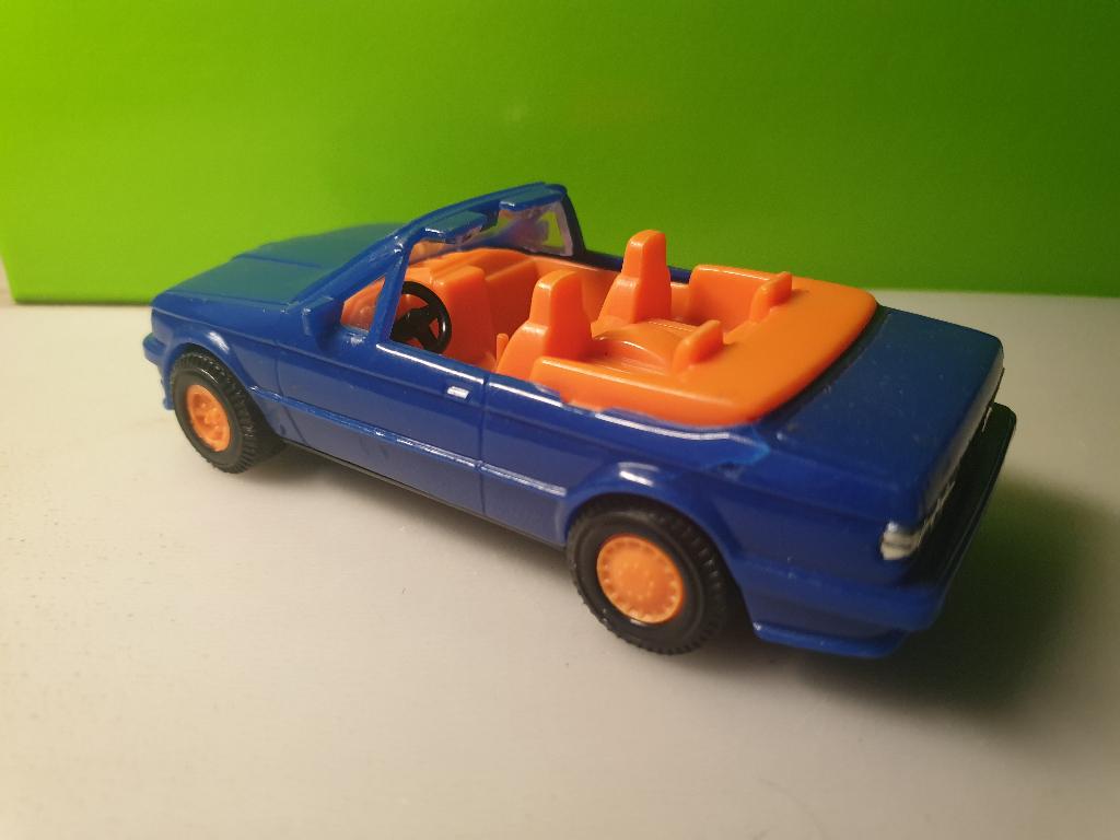 Onbekend - BMW 3-serie E30 Cabriolet [blauw] 1/32, Ophalen of Verzenden, Gebruikt, Auto