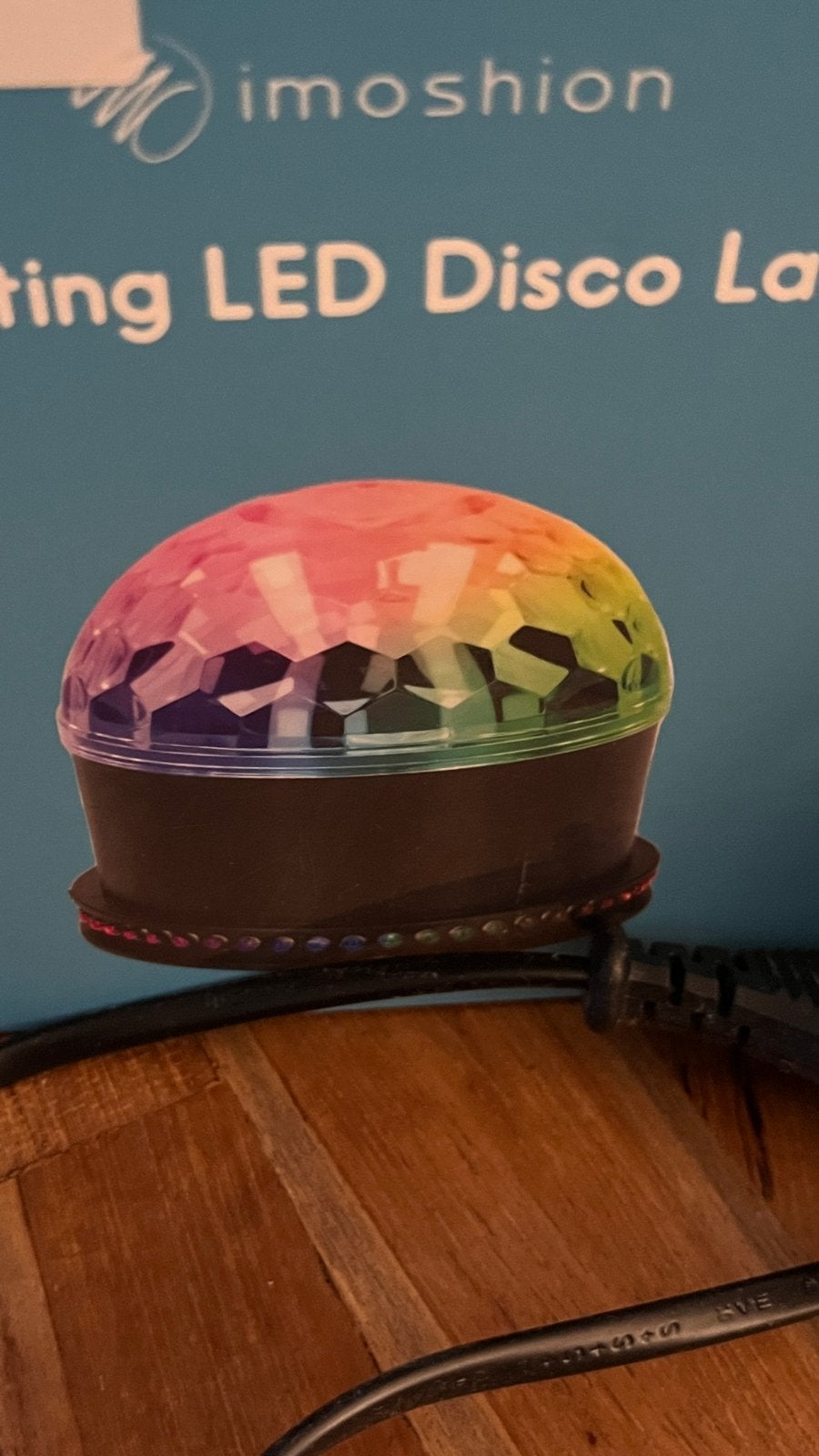 Nieuwe roterende LED discolamp met afstandsbedienin, Ophalen of Verzenden, Nieuw, Feestartikel, Overige