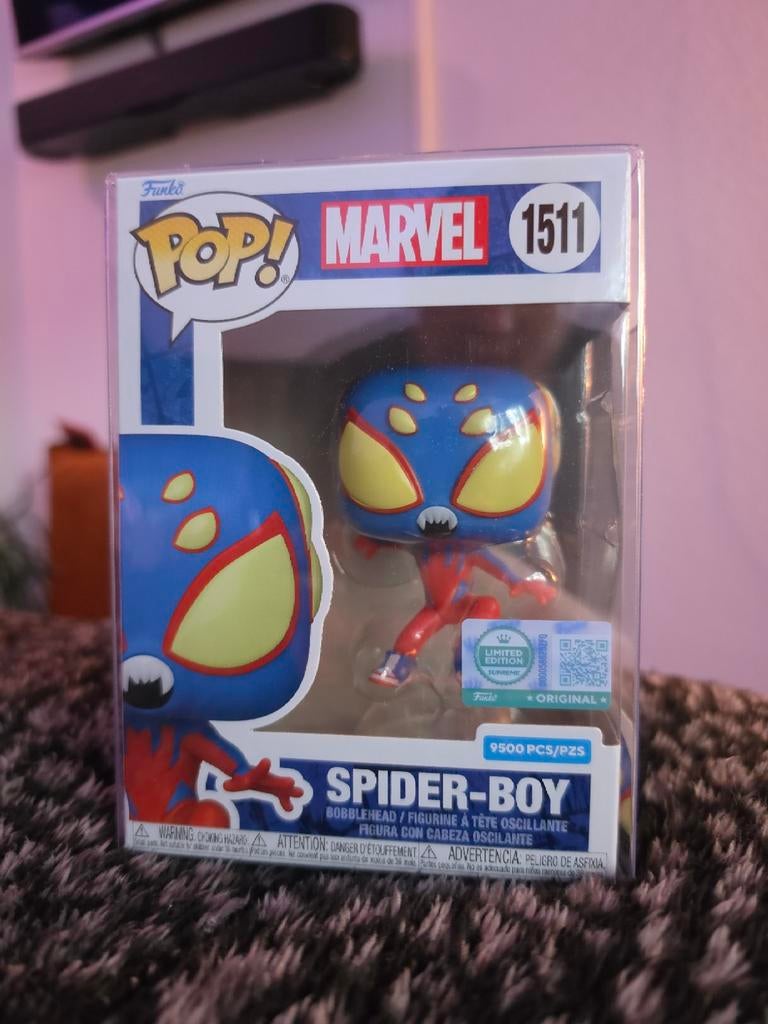 Funko! Pop Spider Boy Limited Edition 9500 pcs in pop protec, Ophalen, Nieuw