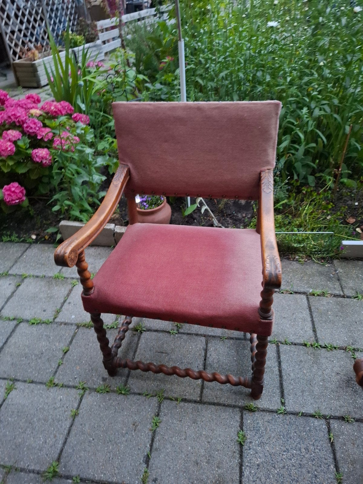 Eiken houten Lodewijk XIII stijl armstoel, Antiek en Kunst, Antiek | Meubels | Stoelen en Banken, Ophalen