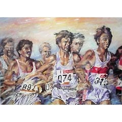 6 lithos"Athletiek "van 4 kunstenaars , samen € 80, Ophalen of Verzenden, Nieuw, Overige typen, Asics