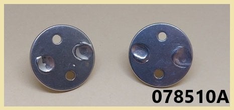 078510A 2 stuks RVS 304 oogplaat 5 mm. € 3,95 p/set., Ophalen of Verzenden, Nieuw, Overige typen