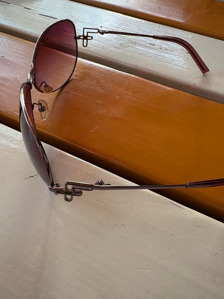 Fendi Zonnebril Dames - Pink Gradient FS360R Aviators, Overige merken, Gebruikt, Zonnebril, Bruin