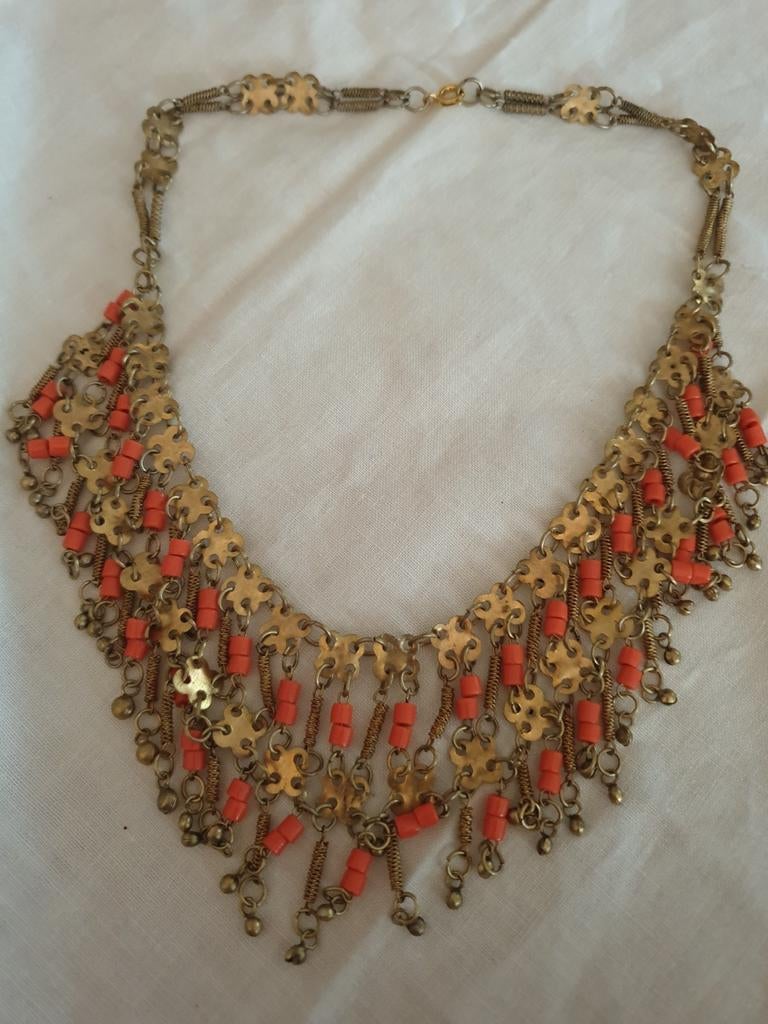 Ketting ancient Egypte, Ophalen of Verzenden, Overige materialen, Ketting