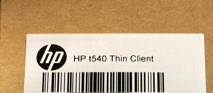 Hp Thin Client t540, Ophalen, Nieuw