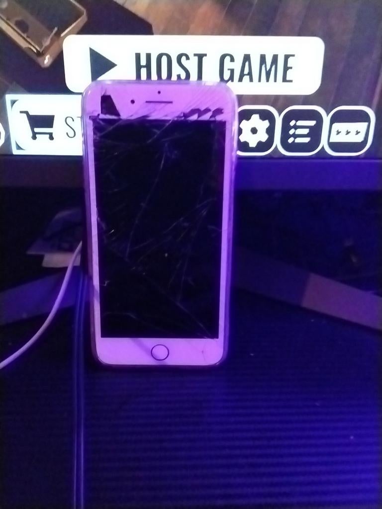 iPhone 7 Plus - Gebarsten scherm, werkt nog, Telecommunicatie, Mobiele telefoons | Apple iPhone, 128 GB, Ophalen of Verzenden