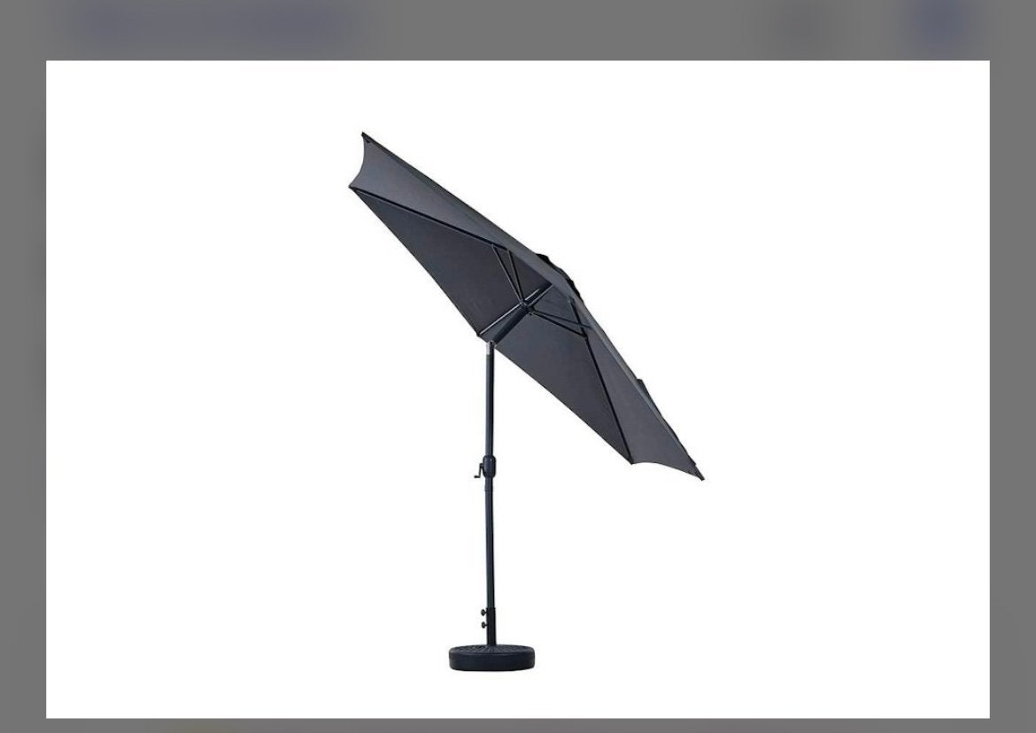 Feel furniture - Parasol - Kantelbaar - 3 meter -Donkergrijs, Tuin en Terras, Ophalen, Nieuw