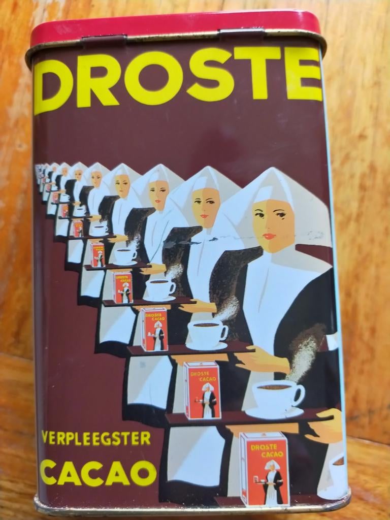 Cacao blik van het merk Droste, Verzamelen, Merken en Reclamevoorwerpen, Ophalen of Verzenden, Zo goed als nieuw, Overige typen