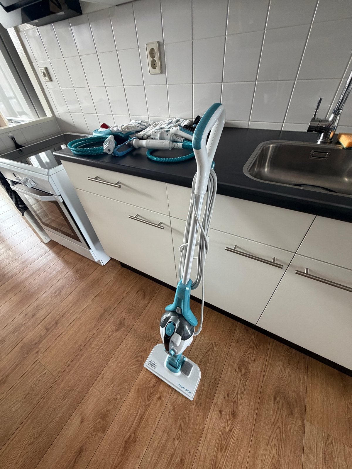 BLACK+DECKER 9IN1 Stoommop/dweil - FSMH1351SM, Ophalen, Zo goed als nieuw