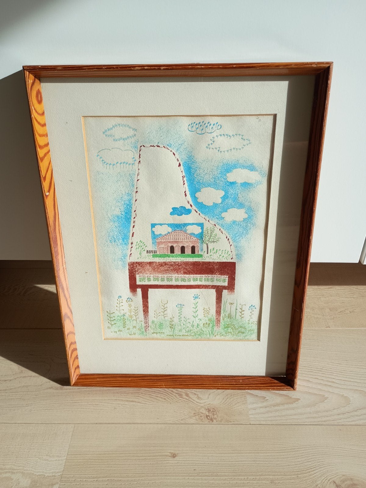 Prachtig schilderij kunstenares Marie Marie Luisa Hlobilová, Ophalen of Verzenden, Minder dan 50 cm, Schilderij