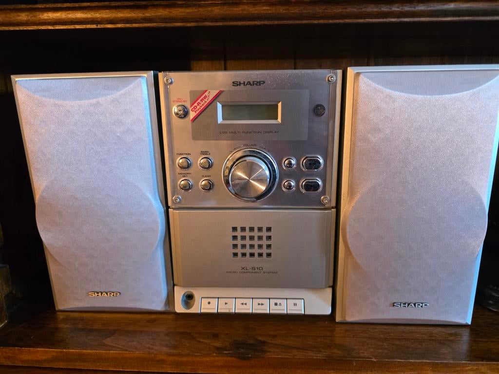 Sharp XL-S10 Micro Component System met CD-speler en radio, Gebruikt, Tuner of Radio, Ophalen of Verzenden, Microset