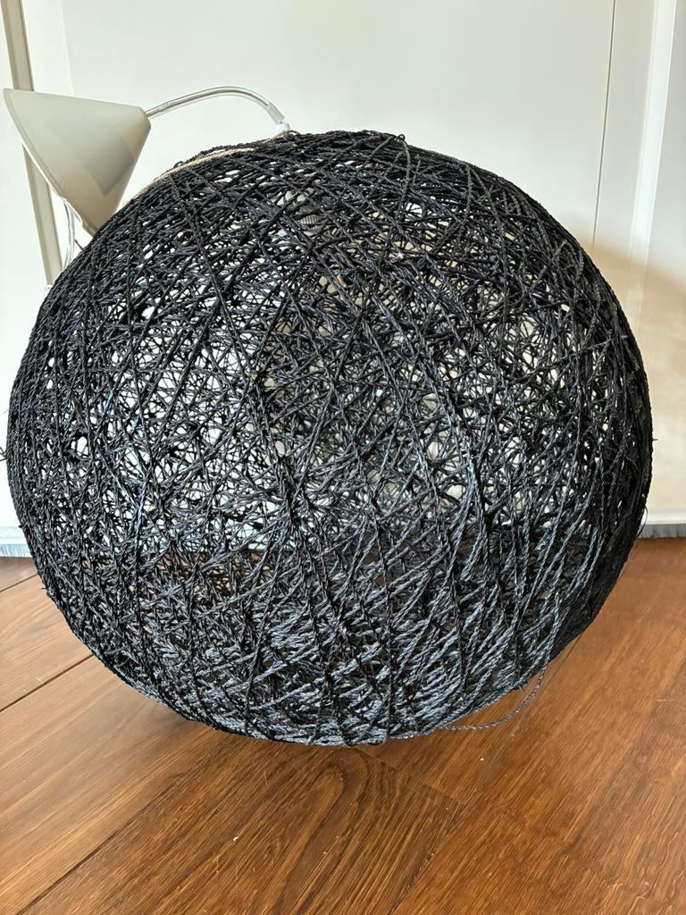 Grote Rotan Rieten Hanglamp Modern en Sfeervol !, Ophalen of Verzenden, Zo goed als nieuw, Minder dan 50 cm