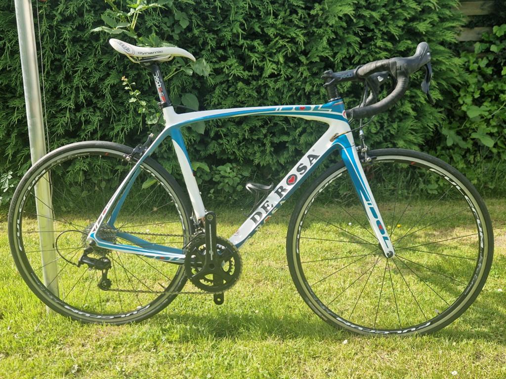 De Rosa racefiets - Carbon frame, Campagnolo Centaur, Overige merken, 28 inch, Carbon, Ophalen of Verzenden