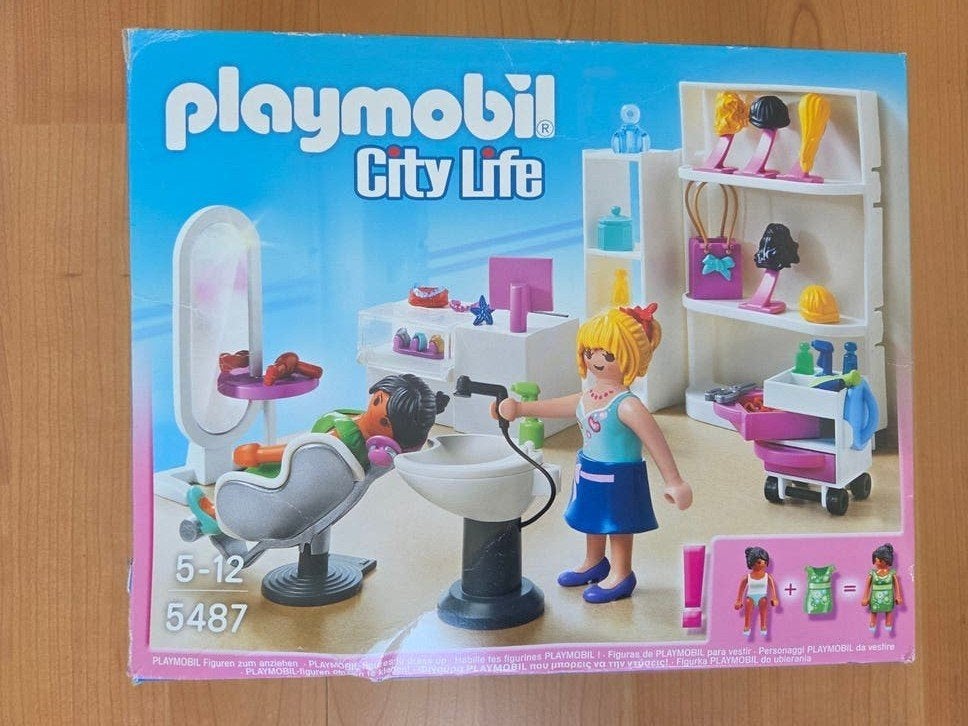 Playmobil Kapsalon - City Life 5487, Gebouw, Complete set, Ophalen of Verzenden, Zo goed als nieuw