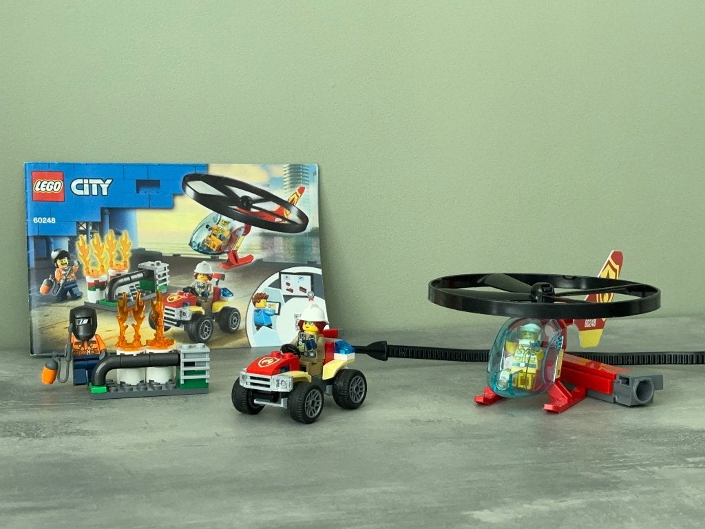 LEGO City 60248 Brandweer Helikopter en Quad, City, Lego, Ophalen of Verzenden, Zo goed als nieuw
