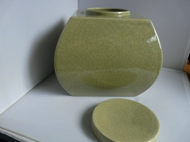 Gemberpot met deksel # 22,5x22,5x23cm hoog, Antiek en Kunst, Curiosa en Brocante, Ophalen of Verzenden