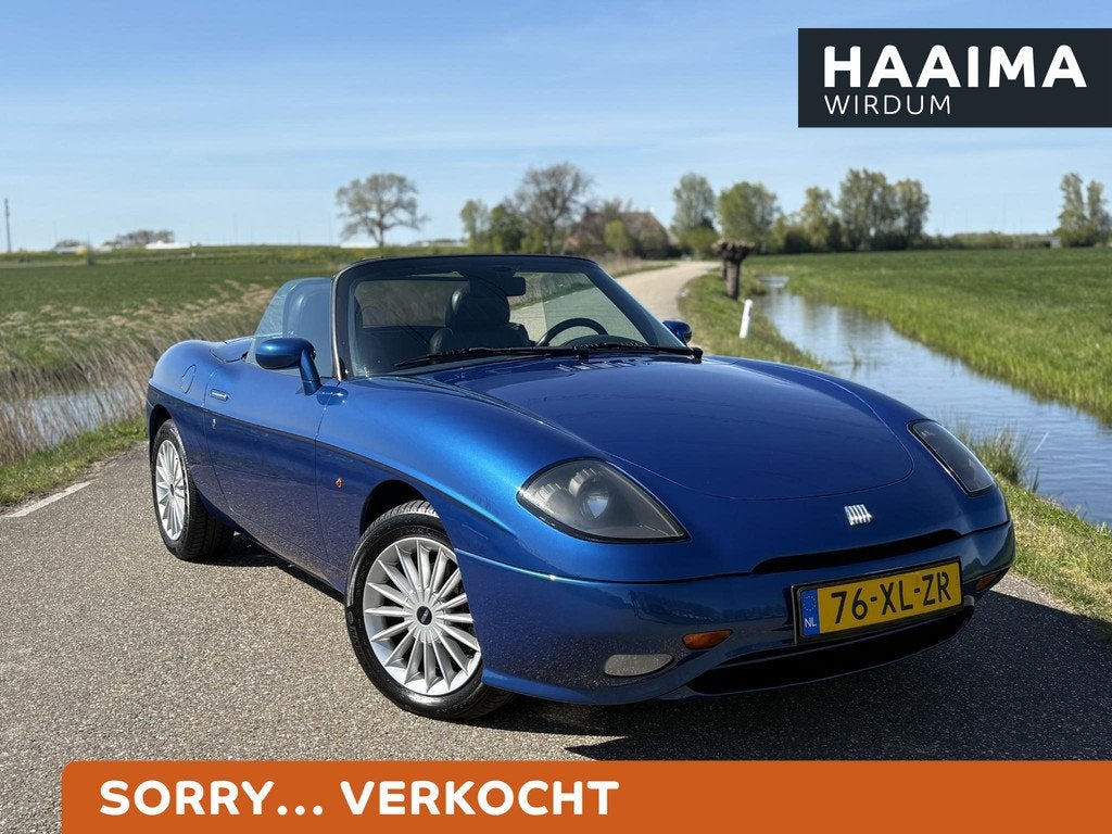 Fiat barchetta 1.8-16V Edizione 2001 | In Consignatie | Lede, Voorwielaandrijving, Zwart, 4 cilinders, Cabriolet
