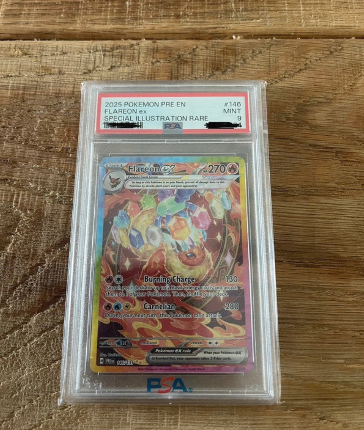 Flareon ex 146 psa 9 2 stuks, Ophalen, Zo goed als nieuw