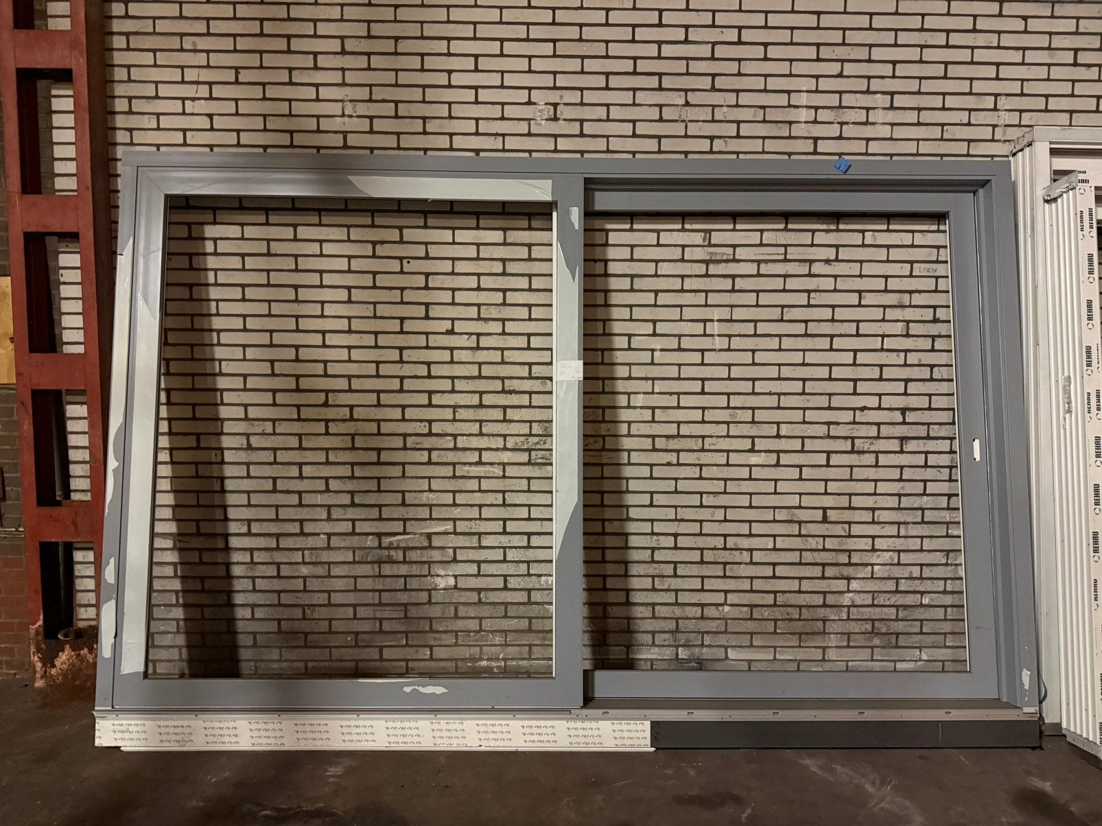 Hefschuifpui | grijs | nieuw | schuifpui | 362b  x 220 h, Doe-het-zelf en Verbouw, Kozijnen en Schuifpuien, Nieuw, Schuifpui, Kunststof