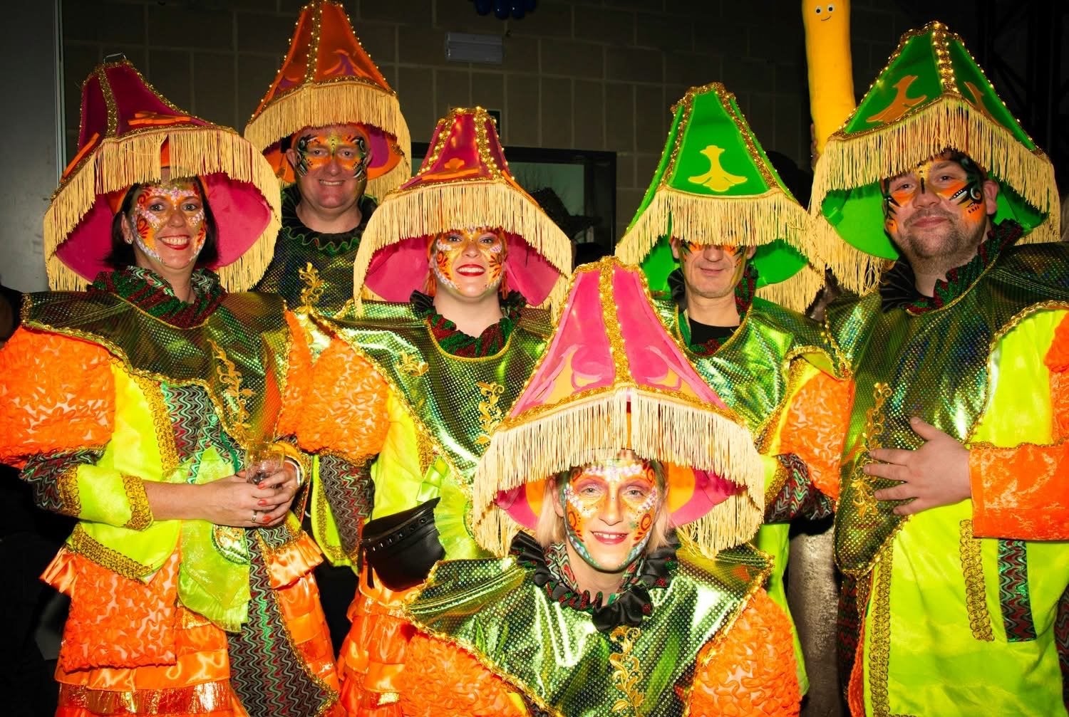 Carnavalskleding: Lampenkappen Kostuum (Unisex), Ophalen, Carnaval, Maat 42/44 (L), Kleding