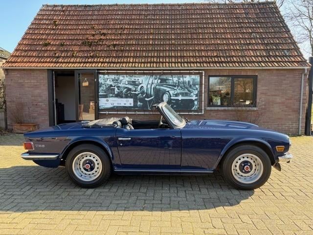 Triumph TR6 Royal Blue, 1975, Auto's, 2500 cc, Zwart, Cabriolet, Blauw