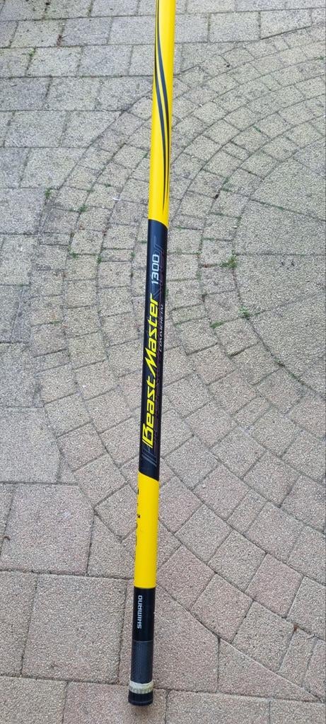 Shimano BeastMaster 1300 Commercial met topset, Ophalen, Gebruikt, Vaste hengel
