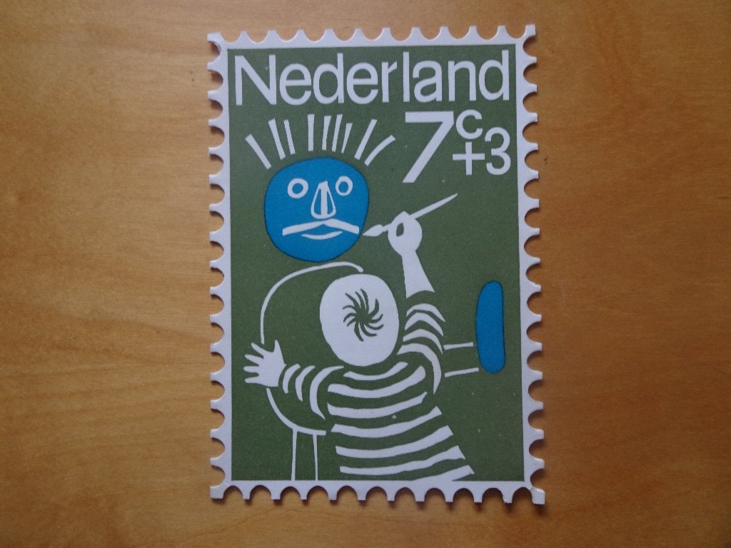 Bedankkaart kinderpostzegels (1964), Postzegels en Munten, Postzegels | Volle albums en Verzamelingen, Ophalen of Verzenden, Nederland